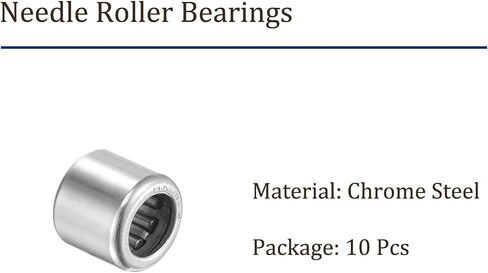 10pcs HK0609 Needle Roller Bearings - [6mm x 10mm x 9mm] Open End for Gearbox Use, Chrome Steel Rollers in Saudi Arabia