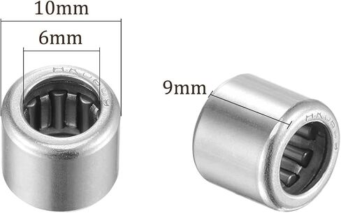 10pcs HK0609 Needle Roller Bearings - [6mm x 10mm x 9mm] Open End for Gearbox Use, Chrome Steel Rollers in Saudi Arabia