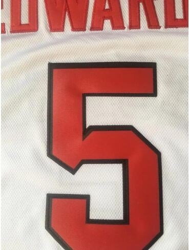 Men's State College #5 Retro Vintage Throwback Basketball Jersey Embroidered White in Saudi Arabia
