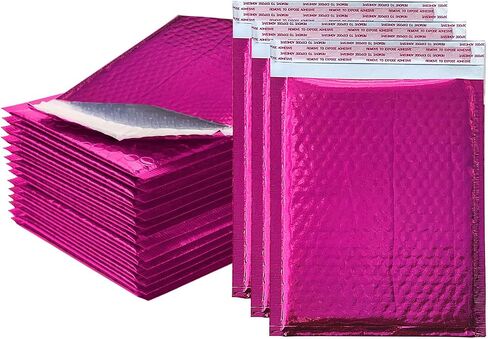 Lady Boss. Poly Mailers -6.5x9 inches | 250 Pcs Bulk | Shipping Envelopes | Metallic Pink Bubble Mailers for Shipping | Non-Padded Polymailers, Self Sealing Mailing Bags for Clothing, Bulk (Pink) in Saudi Arabia