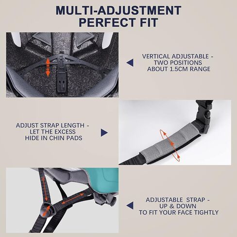 Adult Bike Helmet with Light - Dual Certified for Bicycle Scooter Skateboard Road Cycling Skating Helmet in Saudi Arabia