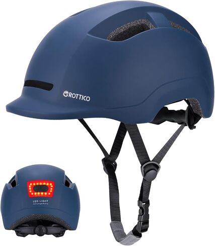 Adult Bike Helmet with Light - Dual Certified for Bicycle Scooter Skateboard Road Cycling Skating Helmet in Saudi Arabia