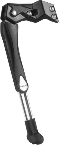 Garneck Bike Kickstand Adjustable Rear Mount Kickstand Aluminum Alloy Bicycle Kickstand Bike Feet Support for Mountain Bike MTB (Black) in Saudi Arabia