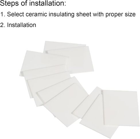 PATIKIL Alumina Ceramic Sheet Cooling Pad Insulating Sheet 30pcs High Hardness for MOS Transistor 28x22x0.65mm(1.1x0.87x0.03") in Saudi Arabia