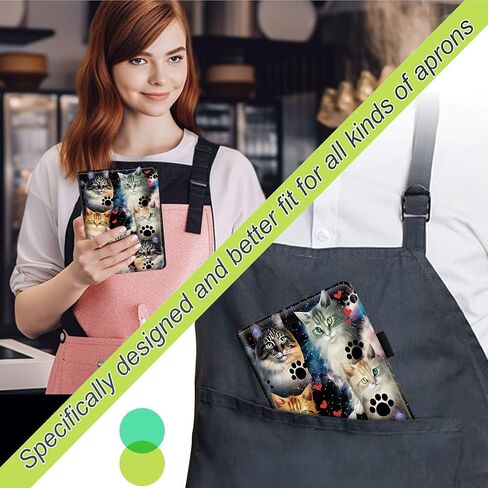 Server Book for Waitress Enlarged Server Books Waitress Books with Zipper Pocket Camouflage Design Serving Book Organizer Restaurant Guest Check Presenter in Saudi Arabia