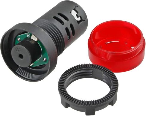 110 فولت فلاش صفارة إنذار الصفارة مؤشر LED مصباح إشارة أضواء التحذير الأحمر 10 قطعة in Kuwait