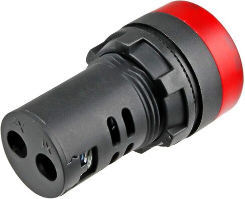 110 فولت فلاش صفارة إنذار الصفارة مؤشر LED مصباح إشارة أضواء التحذير الأحمر 10 قطعة in Kuwait