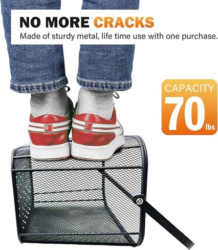 Scooter Basket Extra Large 70lb Loading Capacity Removable Front Basket for Man Adult with Water Holder Heavy Duty Quick Release Iron Mesh Basket with Handle Easy Assembly & Portable in Saudi Arabia