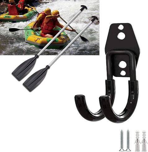2Pcs Kayak Oars Holds Rack, Kayak Paddle Wall Hanger, Paddle Mount Hanger, kayak Paddle Hanger, kayak Paddle Storage Rack Holder, Perfect for Display & Storage, for Garage, Dock or Shed, NO Paddle in Saudi Arabia