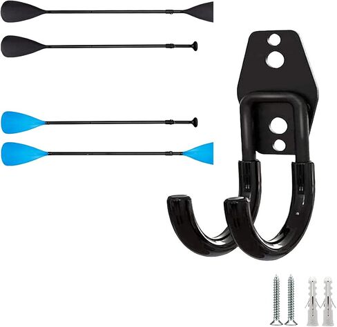 2Pcs Kayak Oars Holds Rack, Kayak Paddle Wall Hanger, Paddle Mount Hanger, kayak Paddle Hanger, kayak Paddle Storage Rack Holder, Perfect for Display & Storage, for Garage, Dock or Shed, NO Paddle in Saudi Arabia