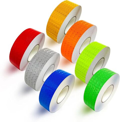 3 Rolls Reflective Tape Reflective Warning Tape Outdoor Waterproof Reflective Tape Nighttime Safety Stickers Trailer Reflective Tape Apparel (1 inch x 30 feet) in Saudi Arabia
