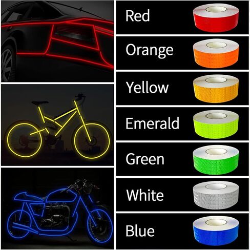 3 Rolls Reflective Tape Reflective Warning Tape Outdoor Waterproof Reflective Tape Nighttime Safety Stickers Trailer Reflective Tape Apparel (1 inch x 30 feet) in Saudi Arabia