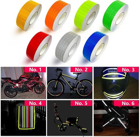 3 Rolls Reflective Tape Reflective Warning Tape Outdoor Waterproof Reflective Tape Nighttime Safety Stickers Trailer Reflective Tape Apparel (1 inch x 30 feet) in Saudi Arabia