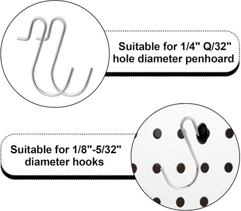 120 PCS Pegboard Hook Locks Pegboard Organizer Accessories Pegboard Clips Peg Hook Stoppers Stopping Hooks Round Holes Wall Control Accessories for Hanging Peg Board Pin Tool (Black) in Saudi Arabia