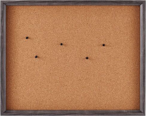 Towle Living Cork Board with 5 Push Pins for Home Office, Dorm Room, Bedroom, Kitchen, Classroom, Gray in Saudi Arabia