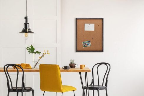 Towle Living Cork Board with 5 Push Pins for Home Office, Dorm Room, Bedroom, Kitchen, Classroom, Gray in Saudi Arabia