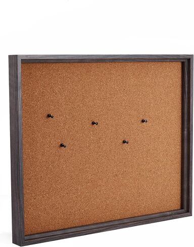 Towle Living Cork Board with 5 Push Pins for Home Office, Dorm Room, Bedroom, Kitchen, Classroom, Gray in Saudi Arabia
