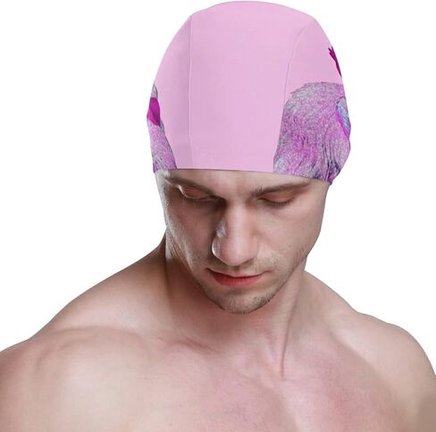 Swimming Cap Unisex Adult Swim Cap Swimming Polyester in Saudi Arabia