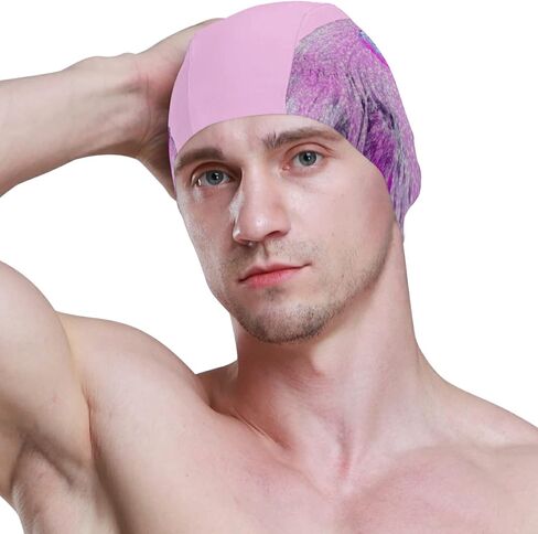 Swimming Cap Unisex Adult Swim Cap Swimming Polyester in Saudi Arabia