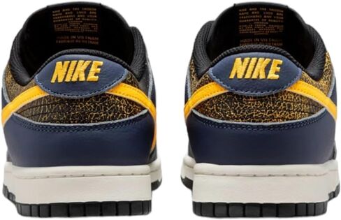 حذاء Nike Dunk Low Retro للرجال مقاس 10، أسود/أصفر فاتح in Saudi Arabia