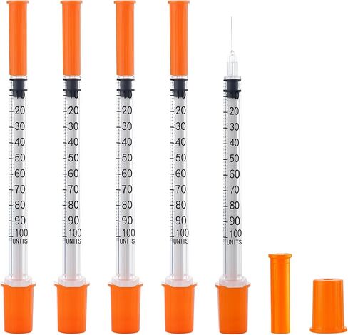 30g 1cc 5/16 Inch-8mm Syringes Compatible U-100 Accurate Measuring for Liquid Individually Sealed Packaging (Pack of 20) in Saudi Arabia
