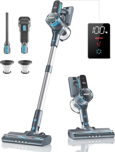 Cordless Vacuum Cleaner, 26Kpa/380W Stick Vacuum Cleaners for Home Hardwood Floor Carpet Pet Hair, Household Lightweight Vaccum Up to 45Min Runtime, Powerful Brushless Motor with Led Display in Saudi Arabia
