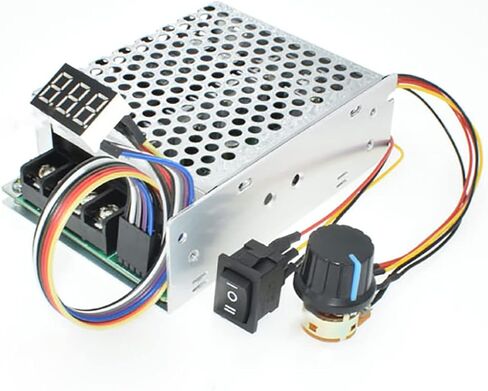 PWM DC Motor Speed Controller 10V-55V 40A Stepless DC Motor Speed Controller with Forward-Brake-Reverse Switch Ajustable Potentiometer &Digital Display in Kuwait