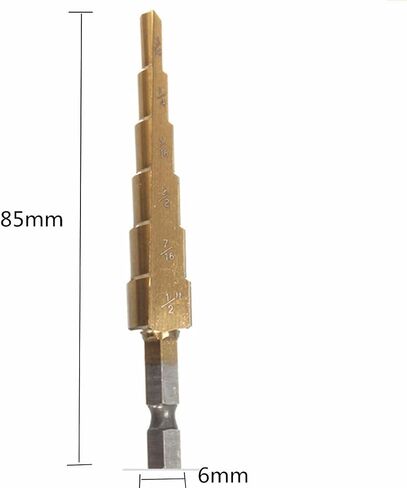 3Pcs HSS Step Drills 1/4 Inch Hex Shank 3/16-1/2 1/8-1/2 1/4-3/4 Inch in Saudi Arabia