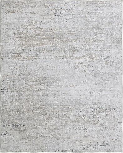 HOMBYS 9x12 Modern Area Rug for Living Room Bedroom, Large Boho Floor Carpet with Non-Slip Backing for Indoor Office Dining Room, Abstract Home Deco Non-Shedding, Khaki, Machine Washable in Saudi Arabia
