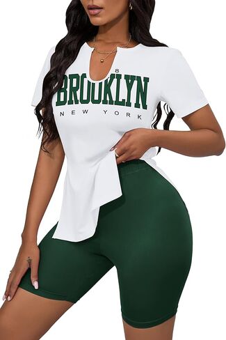 ملابس CLOCOR مكونة من قطعتين للسيدات بدلات رياضية صيفية للسيدات مكونة من قطعتين in Kuwait