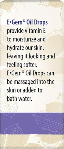 Carlson - E-Gem Oil Drops, 5000 IU Vitamin E, Moisturizes & Nourishes Skin, Skin & Bath Oil, 0.5 Fl Oz (Pack of 1) in Saudi Arabia