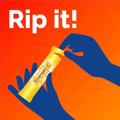 بلورات إيميرجين-سي، مكمل لدعم المناعة أثناء التنقل مع 500 مجم من فيتامين ج، وفيتامينات ب، والزنك والمنغنيز، وانفجار الفراولة، 28 عبوة لاصقة (عبوة من قطعتين) in Kuwait