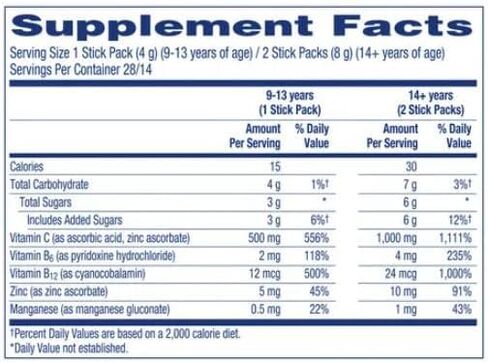 بلورات إيميرجين-سي، مكمل لدعم المناعة أثناء التنقل مع 500 مجم من فيتامين ج، وفيتامينات ب، والزنك والمنغنيز، وانفجار الفراولة، 28 عبوة لاصقة (عبوة من قطعتين) in Kuwait
