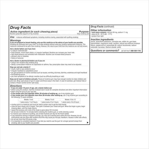 Nicorette 2 mg Nicotine Gum to Help Stop Smoking - Cinnamon Surge Flavored Stop Smoking Aid, 160 Count in Kuwait