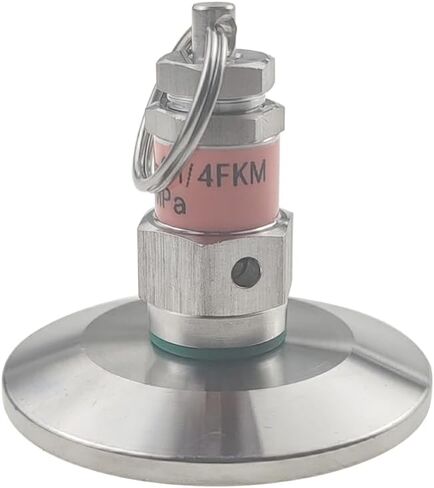 1.5" Tri Clamp And G1/4" Male Assembly Adjustable Pressure Relief Valve Stainless Steel SS304 Mini Spunding Valve with Lock,30psi Set Pressure,0-43.5psi Range in Saudi Arabia
