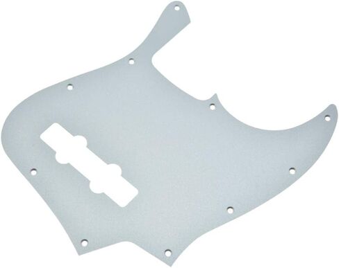 Dopro 10 Hole Matte Aluminum Jazz J Bass Pickguard Metal Anodized J Bass Pick Guard Scratch Plate for USA/Mexico Jazz J Bass Matte Silver in Saudi Arabia
