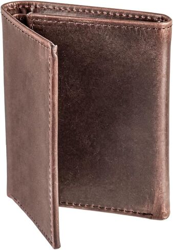 Evergreen Team Sports America NFL Pittsburgh Steelers Brown Wallet | Tri-Fold | Officially Licensed Stamped Logo | Made of Leather | Money and Card Organizer | Gift Box Included in Kuwait