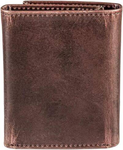 Evergreen Team Sports America NFL Pittsburgh Steelers Brown Wallet | Tri-Fold | Officially Licensed Stamped Logo | Made of Leather | Money and Card Organizer | Gift Box Included in Kuwait