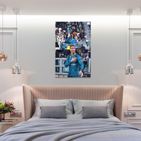 Cristiano Poster Ronaldo Poster Soccer Wall Art Posters Canvas Art Poster Print Picture Living Room Mural Bedroom Decoration Painting Fashion Wall Decor Unframed 12x18inch(30x45cm) in Saudi Arabia