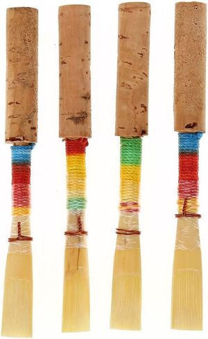 4pcs Oboe Reeds Medium Soft, Synthetic Oboe, Student Oboe Wind Instrument Replacement Parts with Plastic Storage Box for Beginners in Saudi Arabia