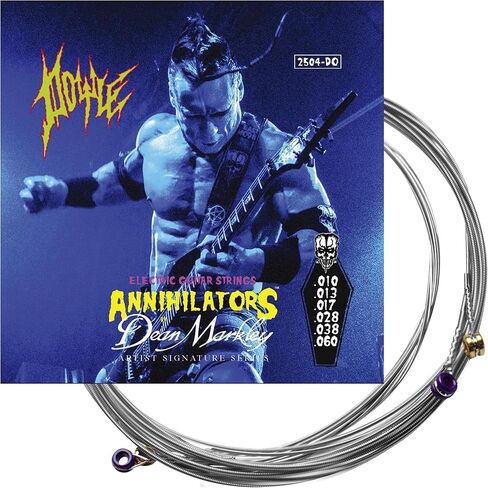 دين ماركلي سلاسل الغيتار الكهربائي الفنان سلسلة دويل، 2504 النيكل والصلب مجموعة 6 سلسلة، 10-60 أسفل الثقيلة الخفيفة، سلاسل الغيتار الكهربائي الناعمة لاستجابة متميزة ونغمة نجمية in Kuwait