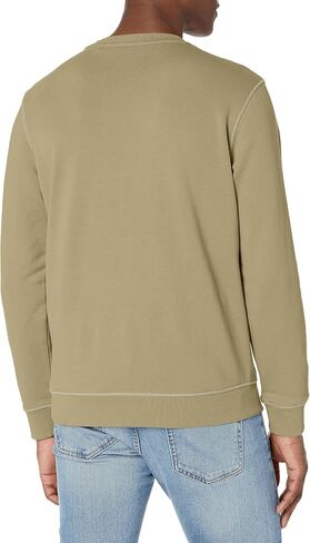 BOSS mens Patch Logo French Terry Pullover Cotton Sweatshirt in Saudi Arabia