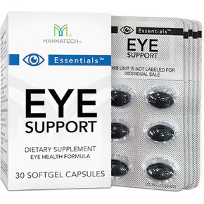 Mannatech Eye Care Supplement, Supports General Eye Health Sight Care Supplement w/Lutein & Zeaxanthin. Eye Support 30 Softgels.