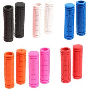 6 Pairs Bike Grip Mountain Bike Handlebar Soft Rubber Scooter Anti-Slip, Suitable for Pedal Car Folding Bicycle MTB BMX