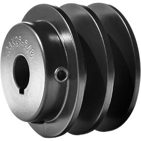 2AK25-5/8 Double Groove V-Belt Pulleys, 2.5" OD 5/8" Fixed Bore, Cast Iron, for A, 3L&4L (A&AX) V-Belts in Kuwait