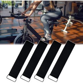 4pcs Elliptical Machine Pedals Straps Universal Pedals Straps for Rowing Machine Ellipse Leg Exerciser Straps Easy to Install for Seniors Fitness Home Sports Office Accessories
