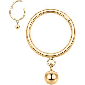16G Stainless Steel Conch Helix Piercing Jewelry Cartilage Lobe Earring Conch Hoop Earring 16G Dangle Earrings for Women Men