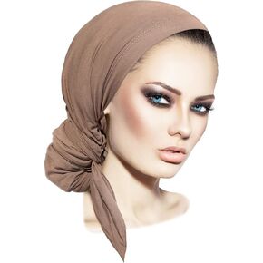 ShariRose Headscarf Head Covering for Women Head wear Head wrap Soft Cotton Head wrap Bandana Tichel Turban Wrap