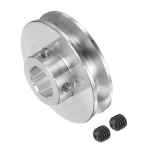 V-Belt Pulley - [12mmBore x 41mmOutside Dia] Aluminum Alloy V-Groove Drive Pulley for 3-5mm PU Round Belt for Many Existing Drive Design
