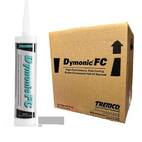 Tremco Gray Dymonic FC High-Performance, Fast-Curing, Single-Component, Hybrid Sealant (960712-323), Case of 30